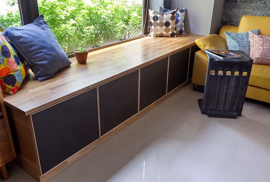 臥榻兼具收納空間